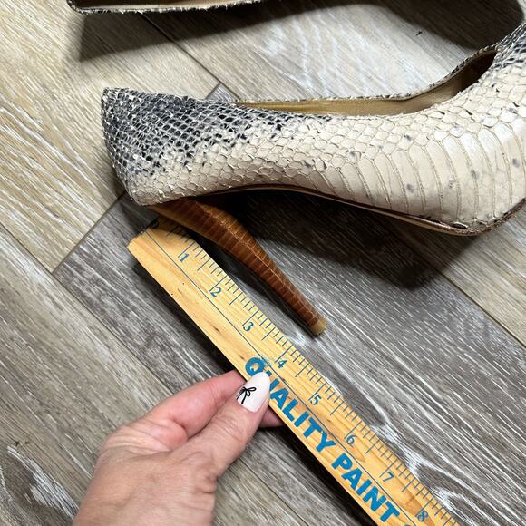 Stuart Weitzman Two Tone Water snake Platform Pumps Size 7.5 - Picture 7 of 13